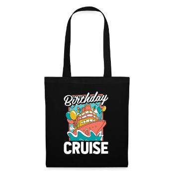 Croisière d’anniversaire à Kreuzfahrt - Sac en tissu - noir - Devant