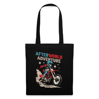 Mx Motocross Dirt Bike Skeleton - Tote Bag - black - Front