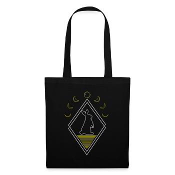 Bunny Rabbit Abstract Moon Phases - Tote Bag - black - Front