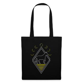 Horse Equestrian Abstract Moon Phases - Tote Bag - black - Front