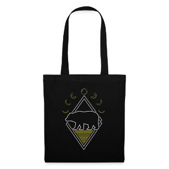 Bear Brown Bear Abstract Moon Phases - Tote Bag - black - Front