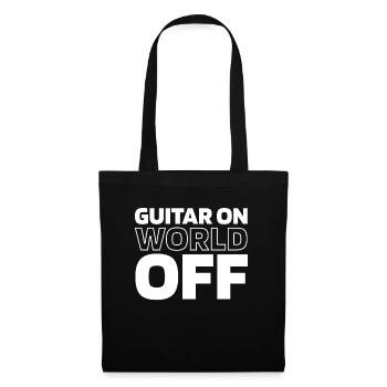 Akustikgitarre Guitar On World Off - Stoffbeutel - Schwarz - Vorne