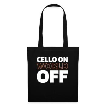 Cello Cellist Cello On World Off - Tote Bag - black - Front