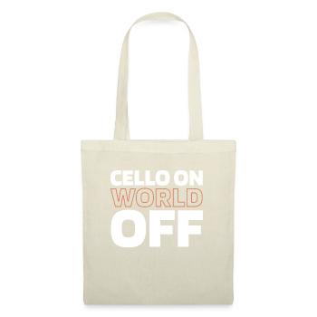 Cello Cellist Cello On World Off - Tote Bag - nature - Front