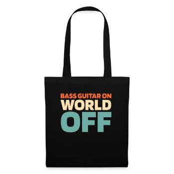 Bassist Bass Guitar Basser - Tote Bag - black - Front