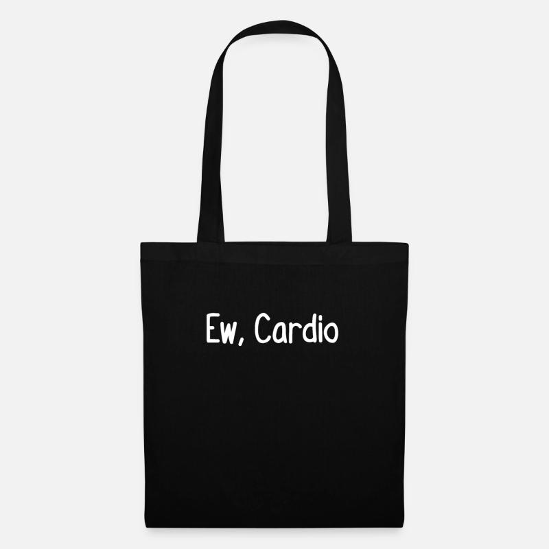 Ew, Cardio - Stoffbeutel - Schwarz