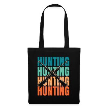 Chasse Chasseur Chasse - Sac en tissu - noir - Devant