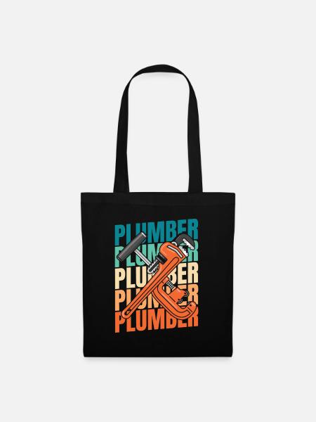 Klempner Installateur - Stoffbeutel - Schwarz