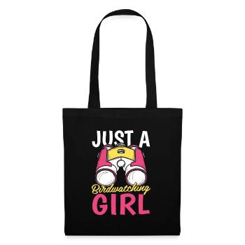 Birdwatcher Just A Birdwatching Girl - Tote Bag - black - Front