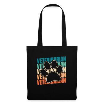 Vétérinaire Vétérinaire - Sac en tissu - noir - Devant