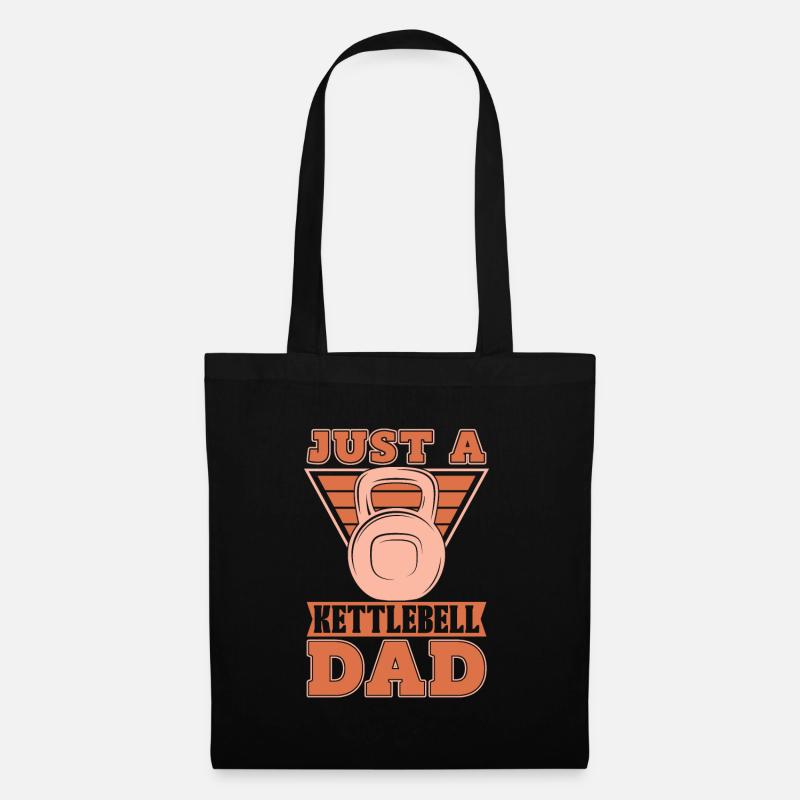 Kettlebell Just A Kettlebell Dad - Stoffbeutel - Schwarz
