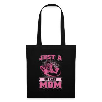 Go Kart Karting Kart Driver Just A Go Kart Mom - Sac en tissu - noir - Devant
