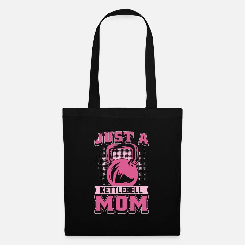 Kettlebell Mutter Just A Kettlebell Mom - Stoffbeutel - Schwarz