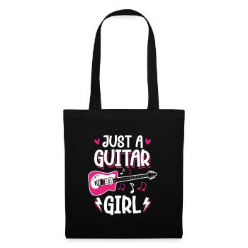 Electric Guitar Electric Guitar Just A Guitar Girl - Tote Bag - black - Front