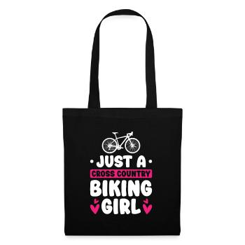 Cross Country Mountain Bike Mtb - Tote Bag - black - Front