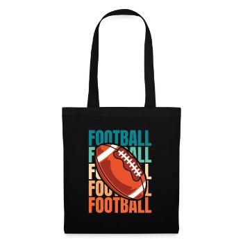 American Football - Stoffbeutel - Schwarz - Vorne