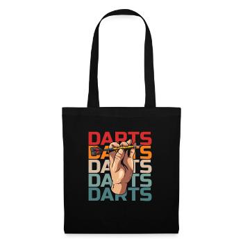 Fléchettes Joueur de fléchettes - Sac en tissu - noir - Devant