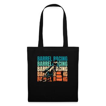 Courses de barils Équitation western Courses de barils - Sac en tissu - noir - Devant