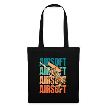 L’airsoft - Sac en tissu - noir - Devant