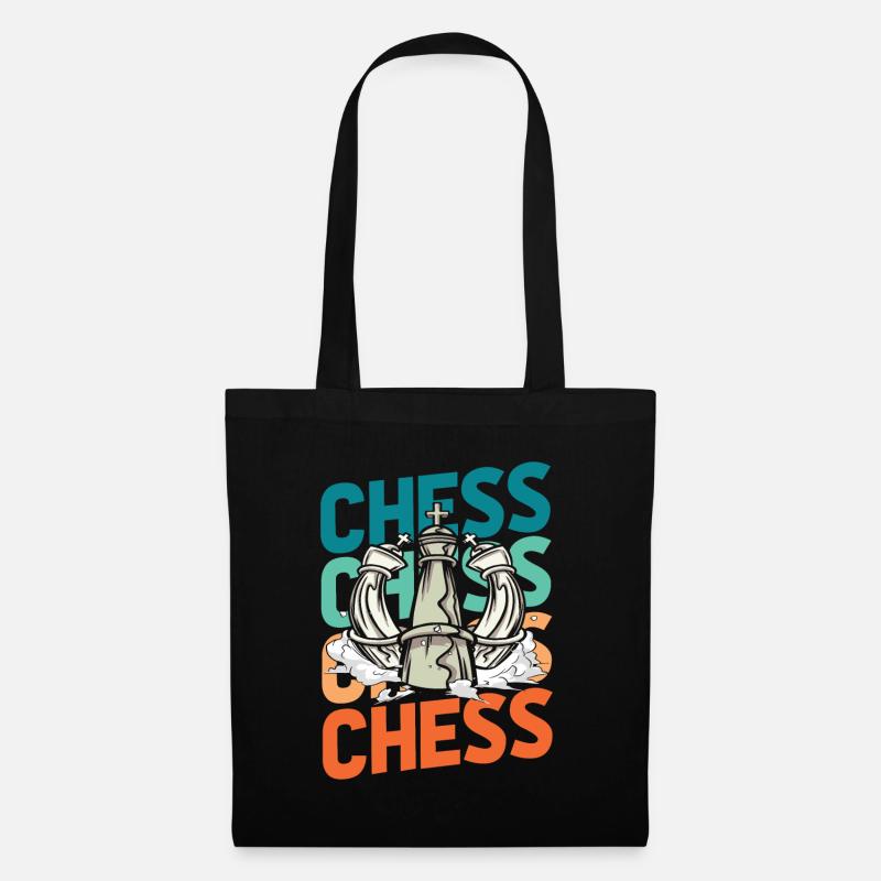 Échecs - Sac en tissu - noir