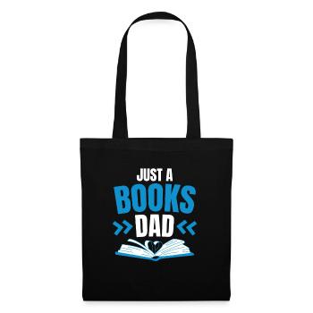 Livre Bookworm Bookworm Père Just A Books Papa - Sac en tissu - noir - Devant