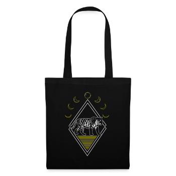 Tiger Abstract Moon Phases - Tote Bag - black - Front