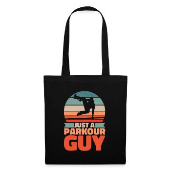 Parkour juste un gars de parkour - Sac en tissu - noir - Devant