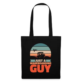 Wakeboard Wakeboarder Just A Wakeboarding Guy - Tote Bag - black - Front