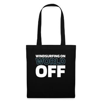 Windsurfen Windsurfer Windsurfing On World Off - Tote Bag - black - Front
