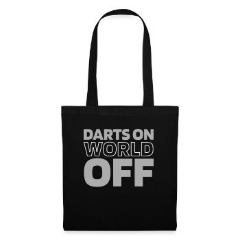 Dart Dartspieler Darts On World Off - Tote Bag - black - Front