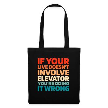 Elevator Elevator - Tote Bag - black - Front