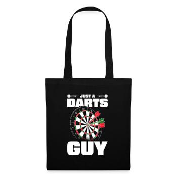 Dart Dartspieler Just A Darts Guy - Stoffbeutel - Schwarz - Vorne