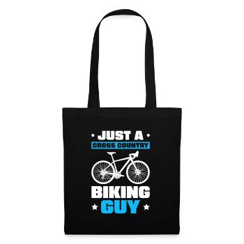 Cross Country Mountain Bike Mtb - Tote Bag - black - Front