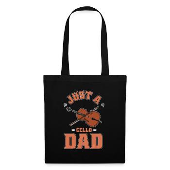 Cello Cellist Just A Cello Dad - Tote Bag - black - Front