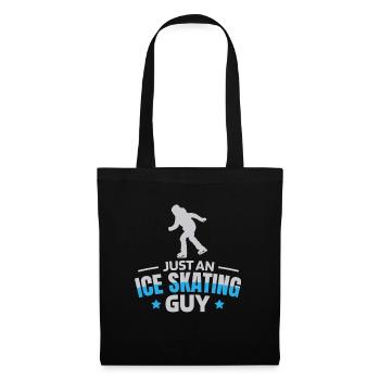 Schlittschuhlaufen juste un patineur sur glace - Sac en tissu - noir - Devant