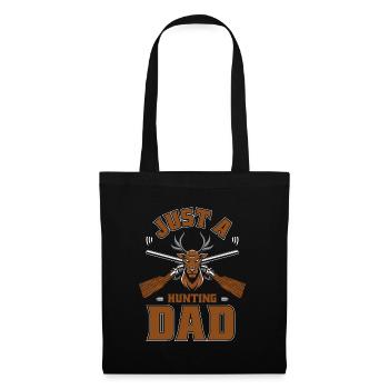 Chasse Chasseur Chasse Juste un papa chasseur - Sac en tissu - noir - Devant