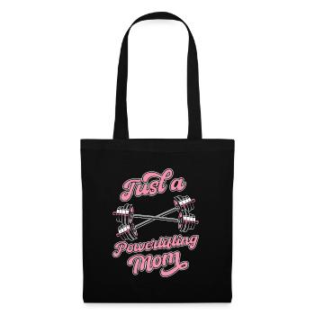 Powerlifting Powerlifter Just A Powerlifting Mom - Tote Bag - black - Front