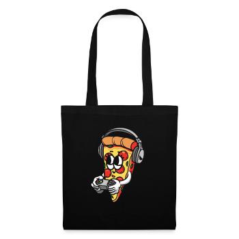 Gamer Gaming Pizza Gaming Controller - Tote Bag - black - Front