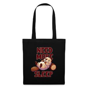 Need more sleep, cute beaver, funnier - Tote Bag - black - Front