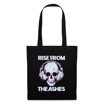 Crâne Techno Raver - Sac en tissu - noir - Devant