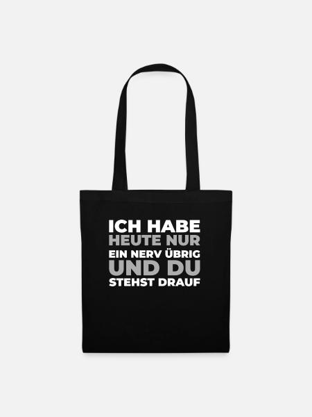 Schwarzer Humor - Stoffbeutel - Schwarz
