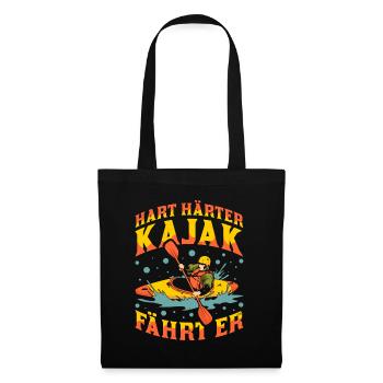 Kayakistes - Sac en tissu - noir - Devant
