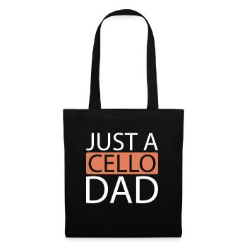 Violoncelle Violoncelliste Juste un papa violoncelle - Sac en tissu - noir - Devant
