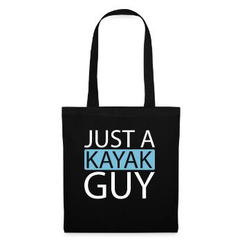 Kajaker Just A Kayak Guy - Stoffbeutel - Schwarz - Vorne