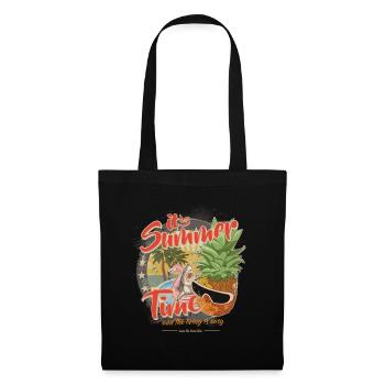 Summer Time Shark Flamingo Pineapple - Tote Bag - black - Front