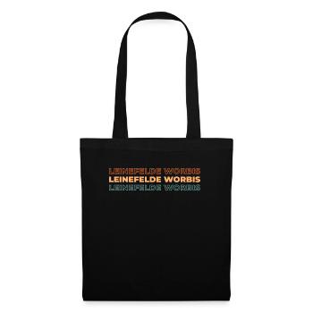 Ville allemande de Leinefeldeworbis, Thuringe - Sac en tissu - noir - Devant