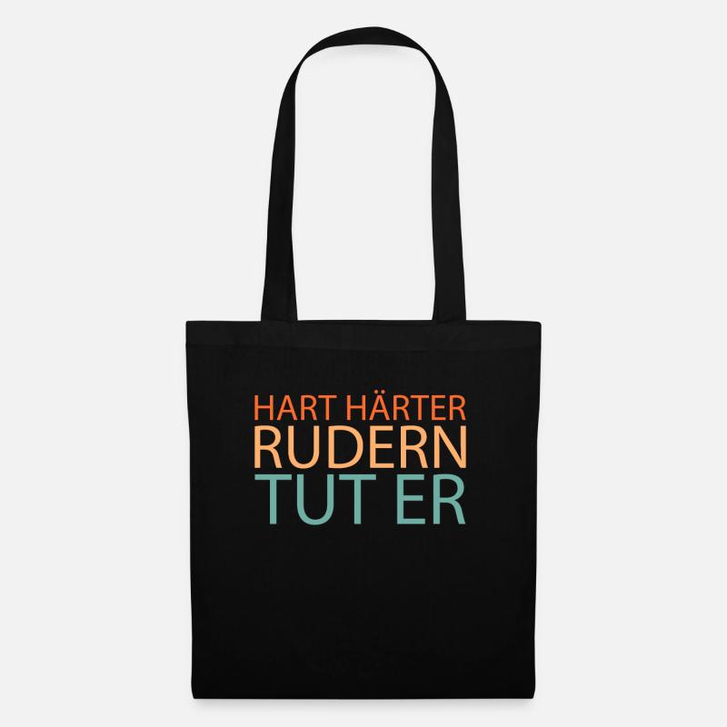 Rudern Ruderer - Stoffbeutel - Schwarz