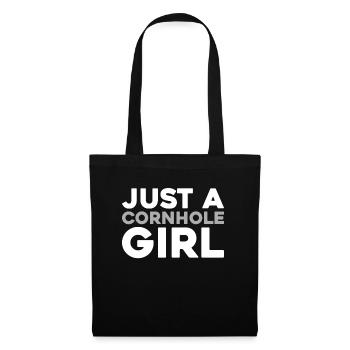 Cornhole Blind Hole Game Just A Cornhole Girl - Tote Bag - black - Front