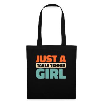 Tischtennis Pingpong Just A Table Tennis Girl - Tote Bag - black - Front