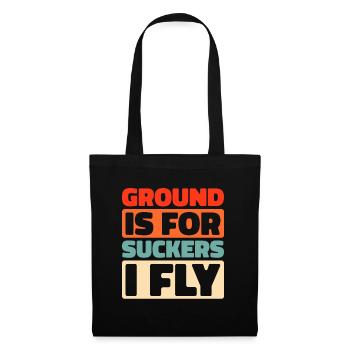 Paramoteur parapente - Sac en tissu - noir - Devant